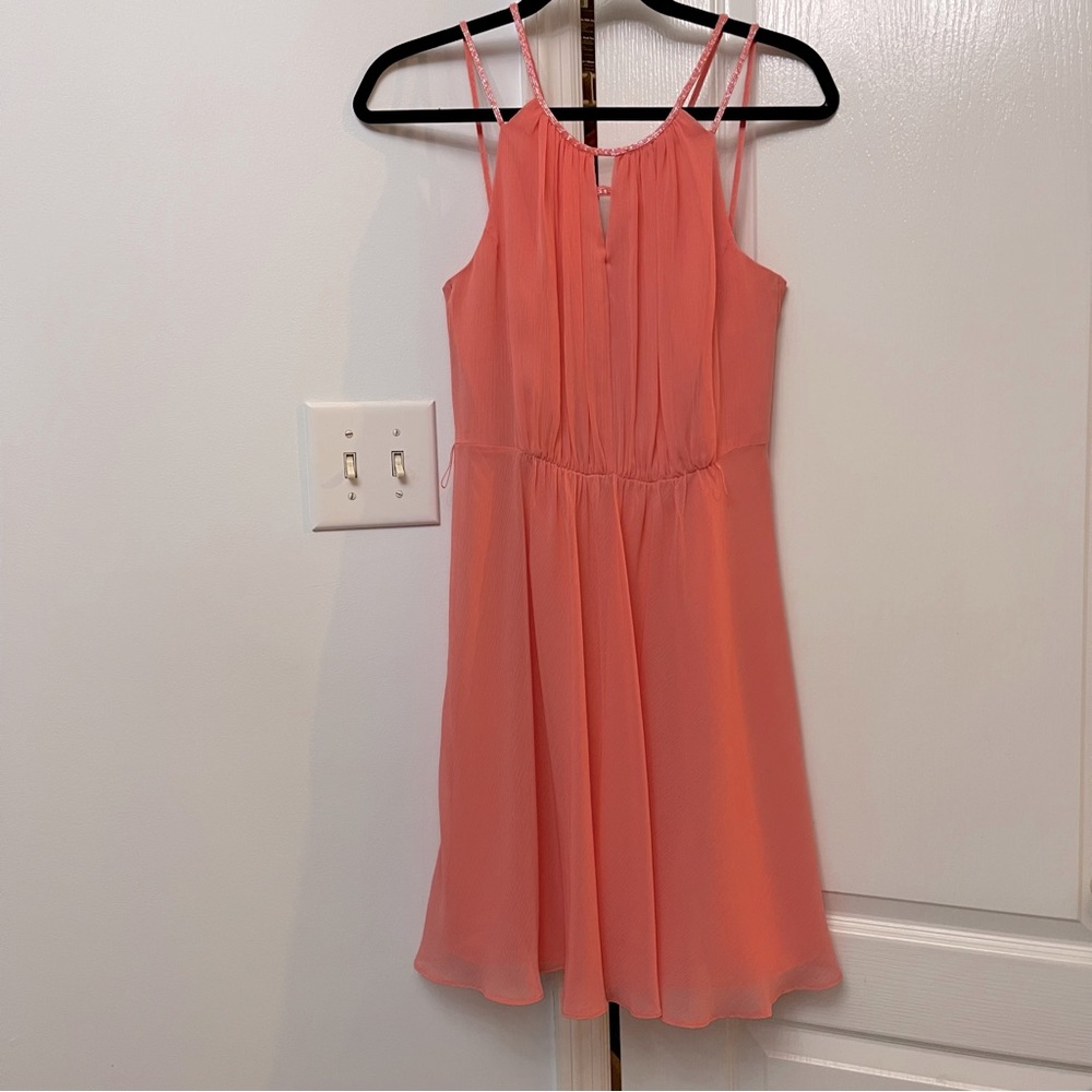 Coral pink dress - Picture 2 of 10